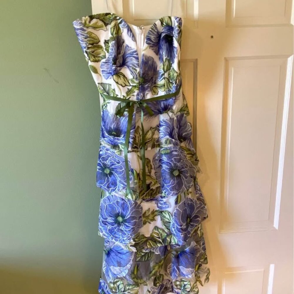 Marchesa Notte Midi Dress - Picture 2 of 5